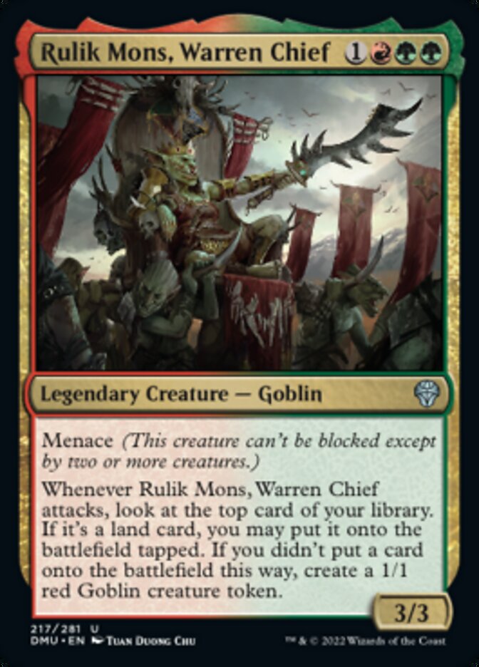 Rulik Mons, Warren Chief [Dominaria United] [Foil]
