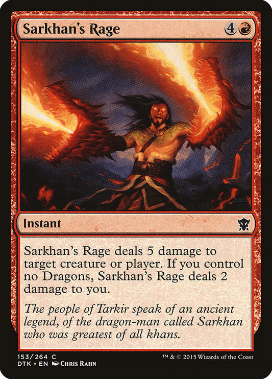 Sarkhan's Rage [Dragons of Tarkir] [Foil]