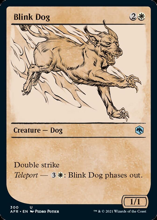 Blink Dog (Showcase) [Dungeons & Dragons: Adventures in the Forgotten Realms] [Foil]