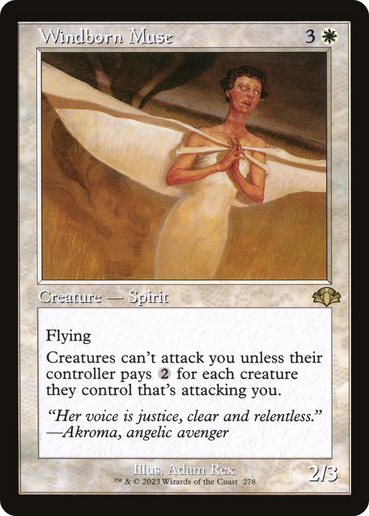 Windborn Muse (Retro) [Dominaria Remastered] [Foil]