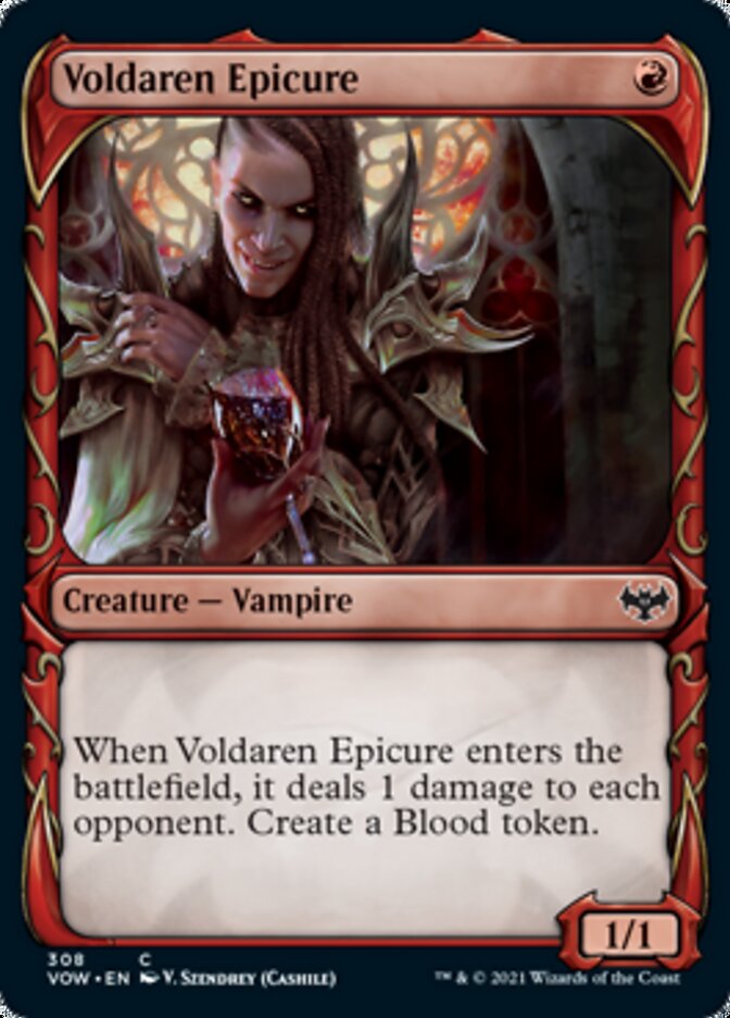 Voldaren Epicure (Showcase Fang Frame) [Innistrad: Crimson Vow] [Foil]