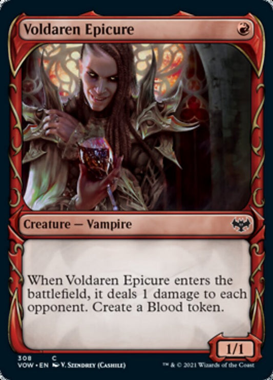 Voldaren Epicure (Showcase Fang Frame) [Innistrad: Crimson Vow] [Foil]
