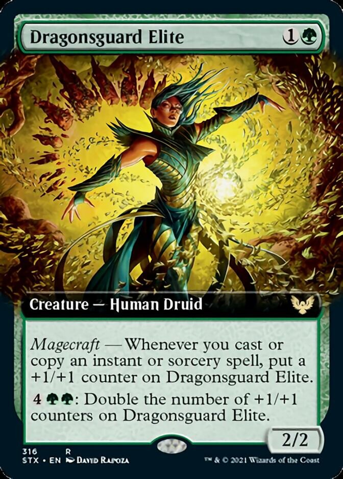 Dragonsguard Elite (Extended Art) [Strixhaven: School of Mages] [Foil]