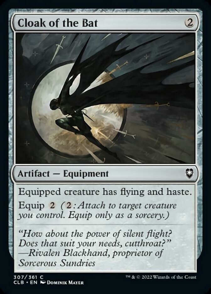 Cloak of the Bat [Commander Legends: Battle for Baldur's Gate] [Foil]