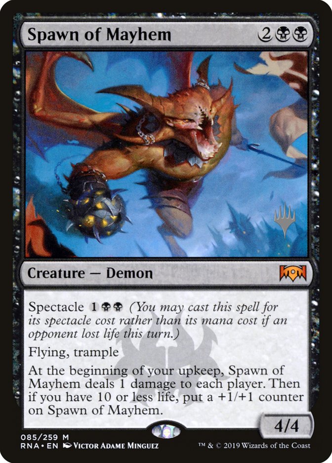 Spawn of Mayhem (Promo Pack) [Ravnica Allegiance Promos] [Foil]