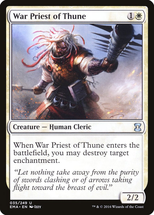 War Priest of Thune [Eternal Masters] [Foil]