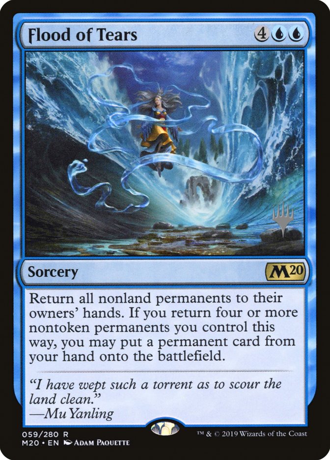 Flood of Tears (Promo Pack) [Core Set 2020 Promos] [Foil]