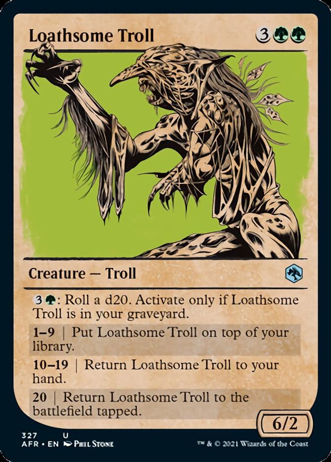 Loathsome Troll (Showcase) [Dungeons & Dragons: Adventures in the Forgotten Realms] [Foil]