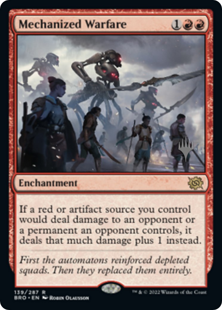 Mechanized Warfare (Promo Pack) [The Brothers' War Promos] [Foil]