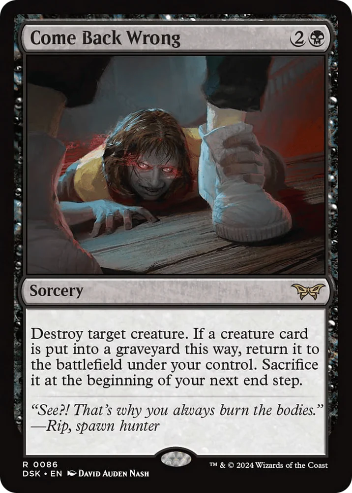 Come Back Wrong (0086) [Duskmourn: House of Horror] [Foil]