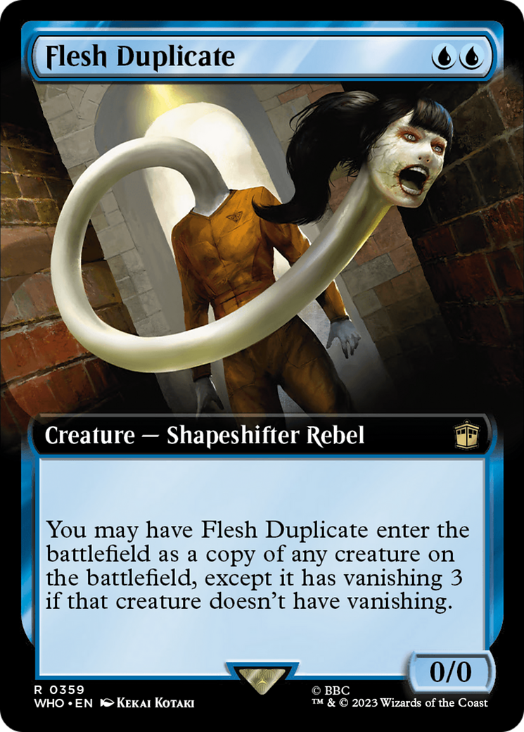 Flesh Duplicate (Extended Art) [Doctor Who] [Foil]