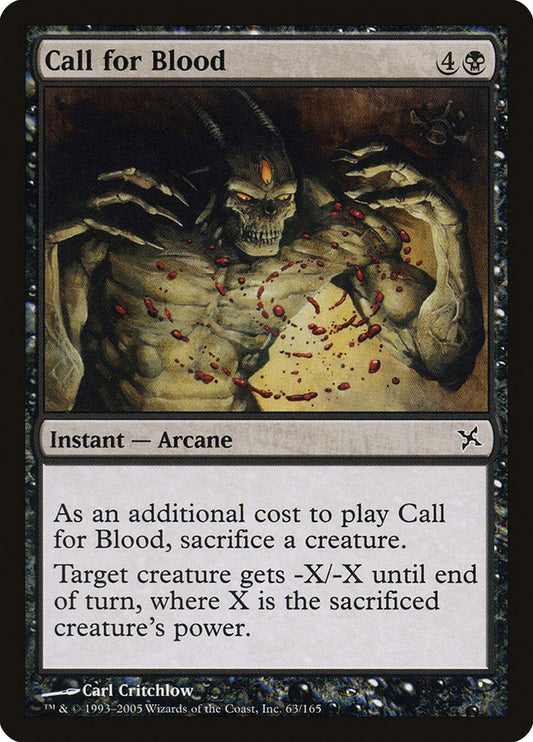 Call for Blood [Betrayers of Kamigawa] [Foil]
