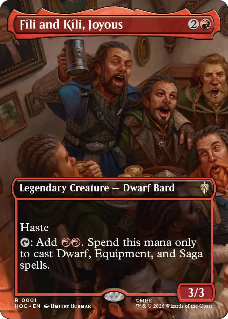 Fili and Kili, Joyous (Borderless) [The Hobbit: Eternal-Legal] [Foil]