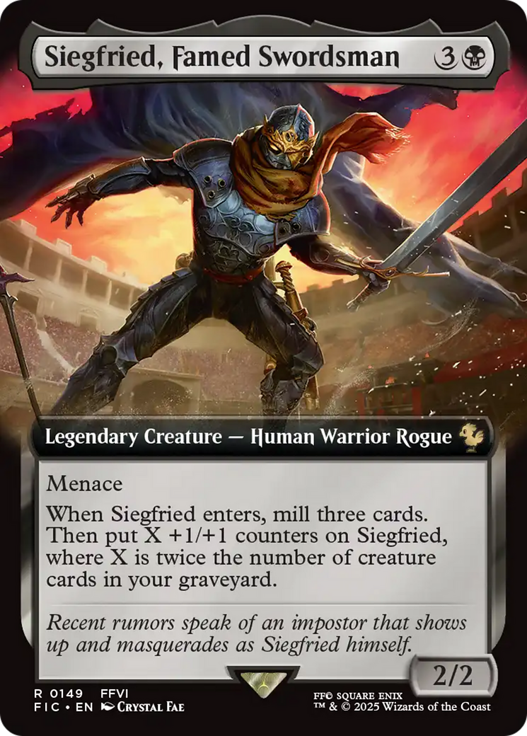 Siegfried, Famed Swordsman (Extended Art) [FINAL FANTASY Commander] [Foil]