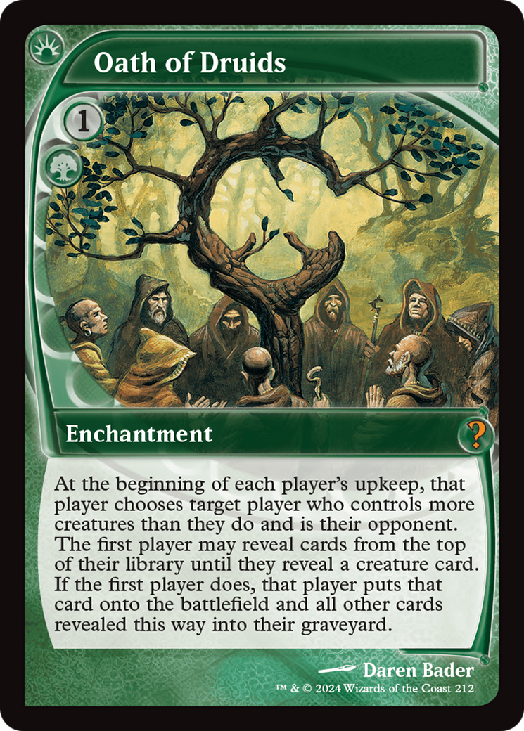 Oath of Druids (Future Sight) [Mystery Booster 2] [Foil]