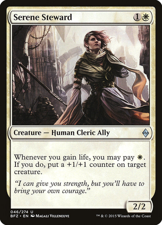 Serene Steward [Battle for Zendikar] [Foil]