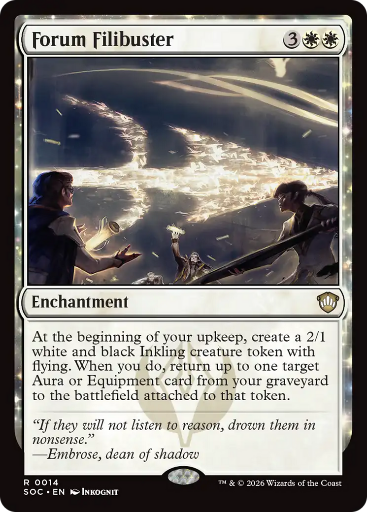Forum Filibuster [Secrets of Strixhaven Commander] [Foil]