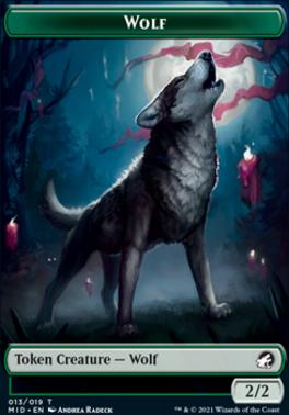 Centaur // Wolf Double-Sided Token [Innistrad: Midnight Hunt Commander Tokens]