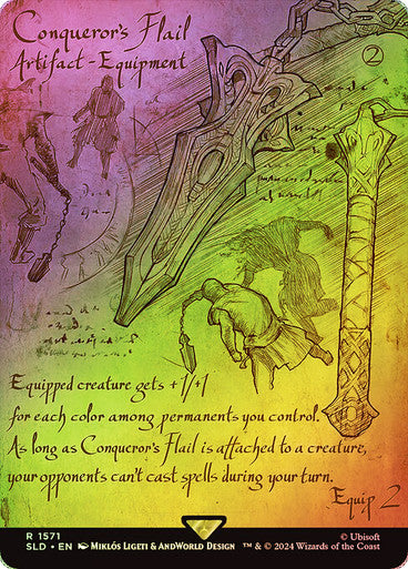 Conqueror's Flail (Rainbow Foil) [Secret Lair Drop Series]
