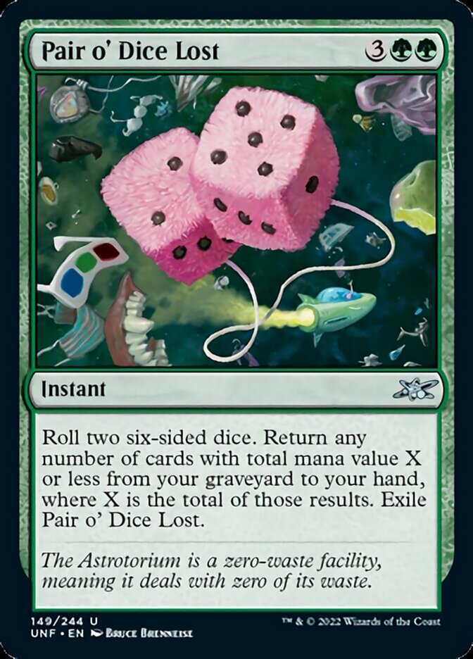 Pair o' Dice Lost [Unfinity] [Foil]