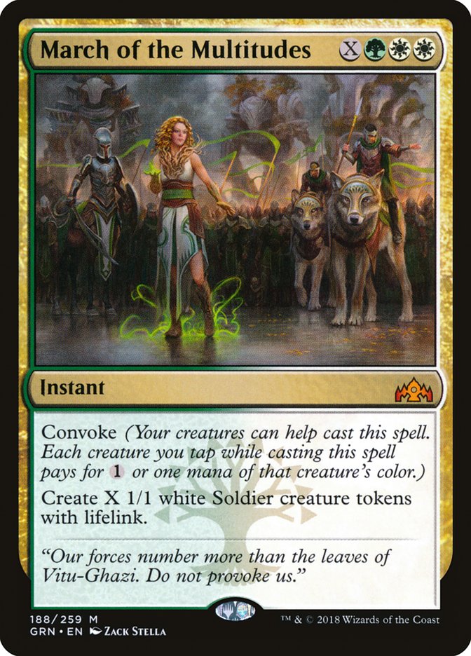 March of the Multitudes [Guilds of Ravnica] [Foil]
