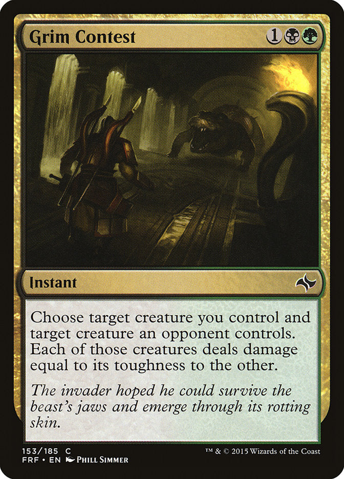 Grim Contest [Fate Reforged] [Foil]