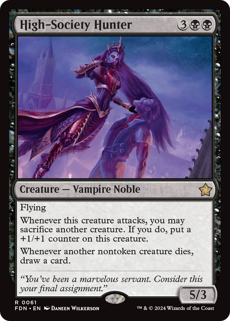 High-Society Hunter [Foundations] [Foil]