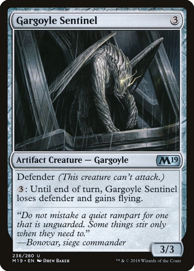 Gargoyle Sentinel [Core Set 2019] [Foil]