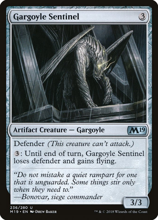 Gargoyle Sentinel [Core Set 2019] [Foil]