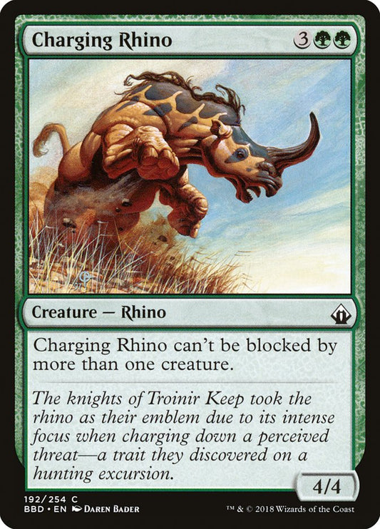 Charging Rhino [Battlebond] [Foil]