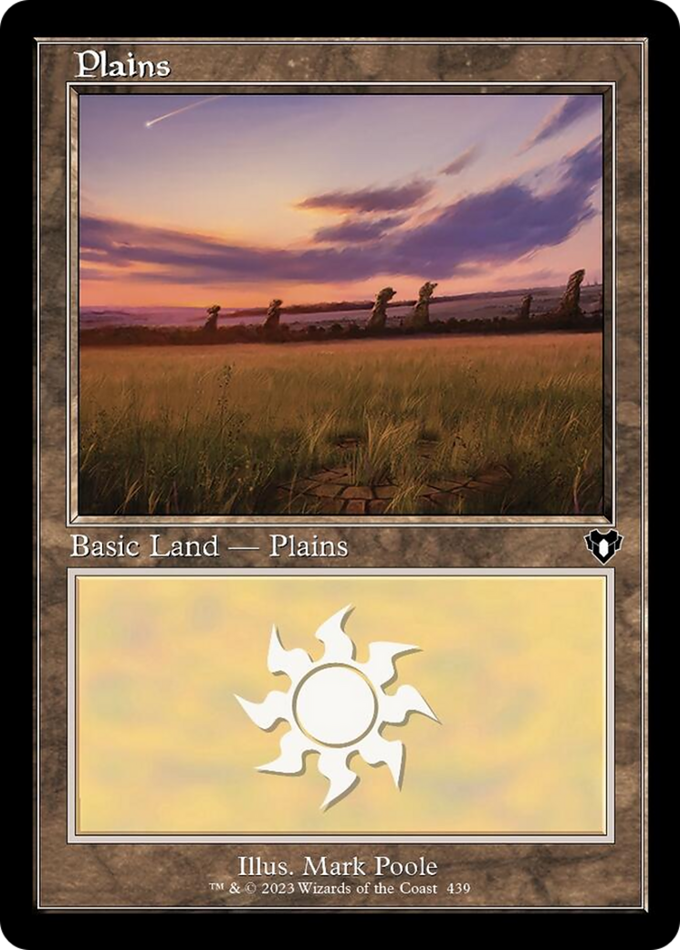 Plains (439) (Retro) [Commander Masters] [Foil]