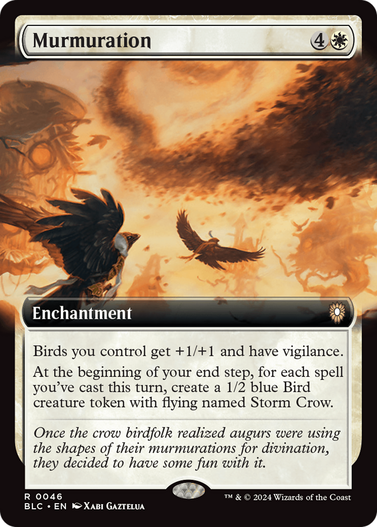 Murmuration (Extended Art) [Bloomburrow Commander] [Foil]