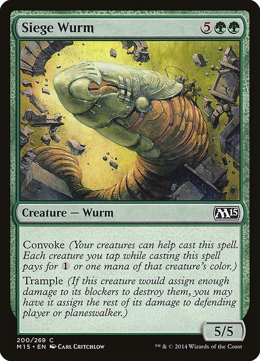 Siege Wurm [Core Set 2015]