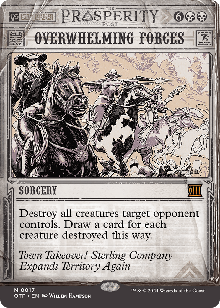 Overwhelming Forces [Outlaws of Thunder Junction: Breaking News] [Foil]
