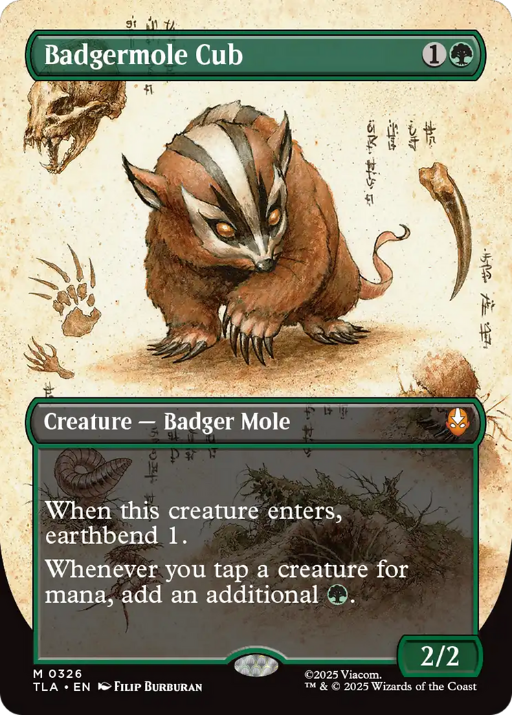 Badgermole Cub (Borderless) [Avatar: The Last Airbender] [Foil]