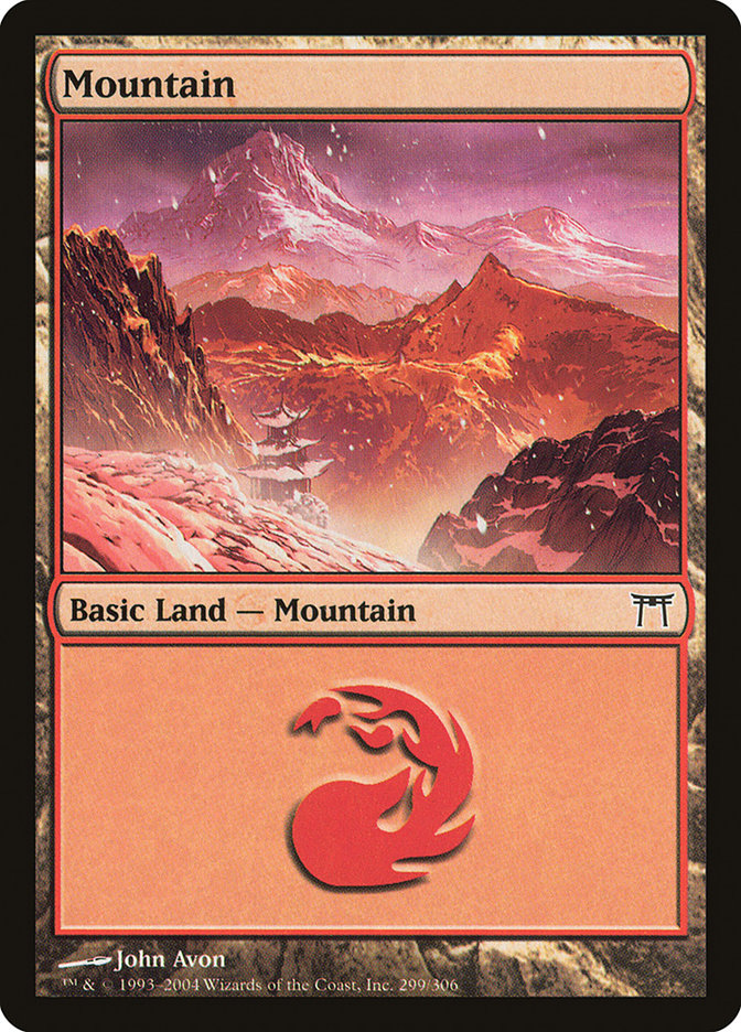 Mountain (299) [Champions of Kamigawa] [Foil]
