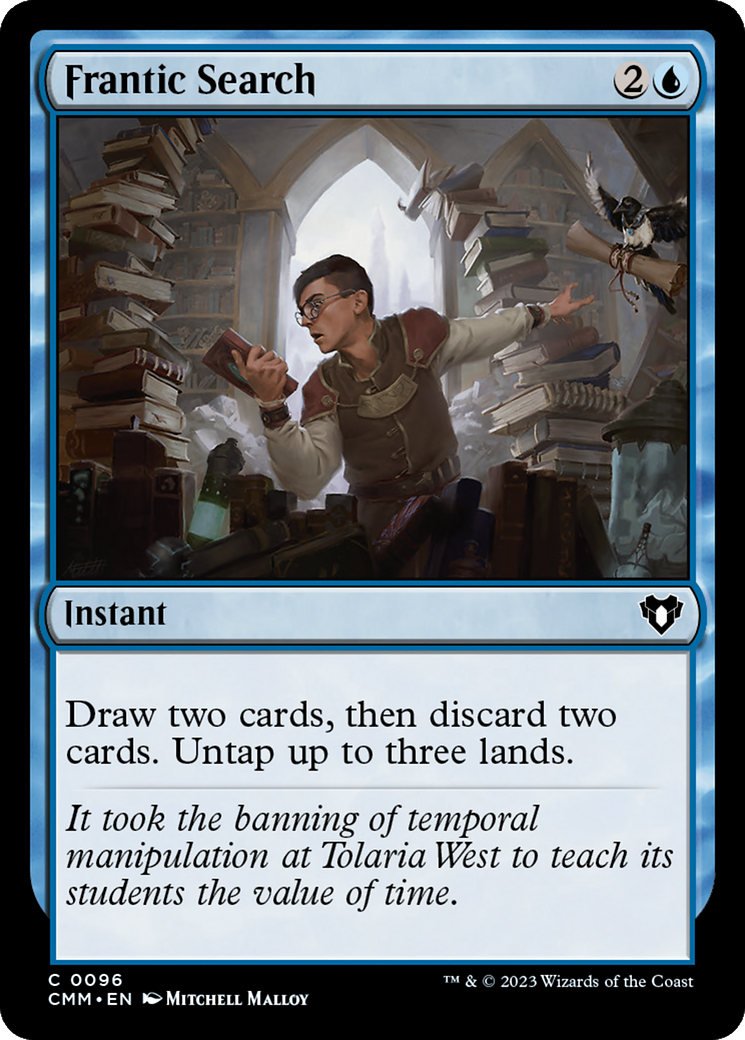 Frantic Search [Commander Masters] [Foil]