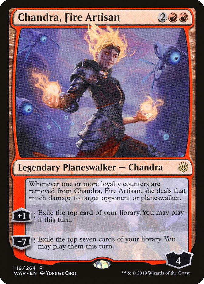Chandra, Fire Artisan [War of the Spark] [Foil]