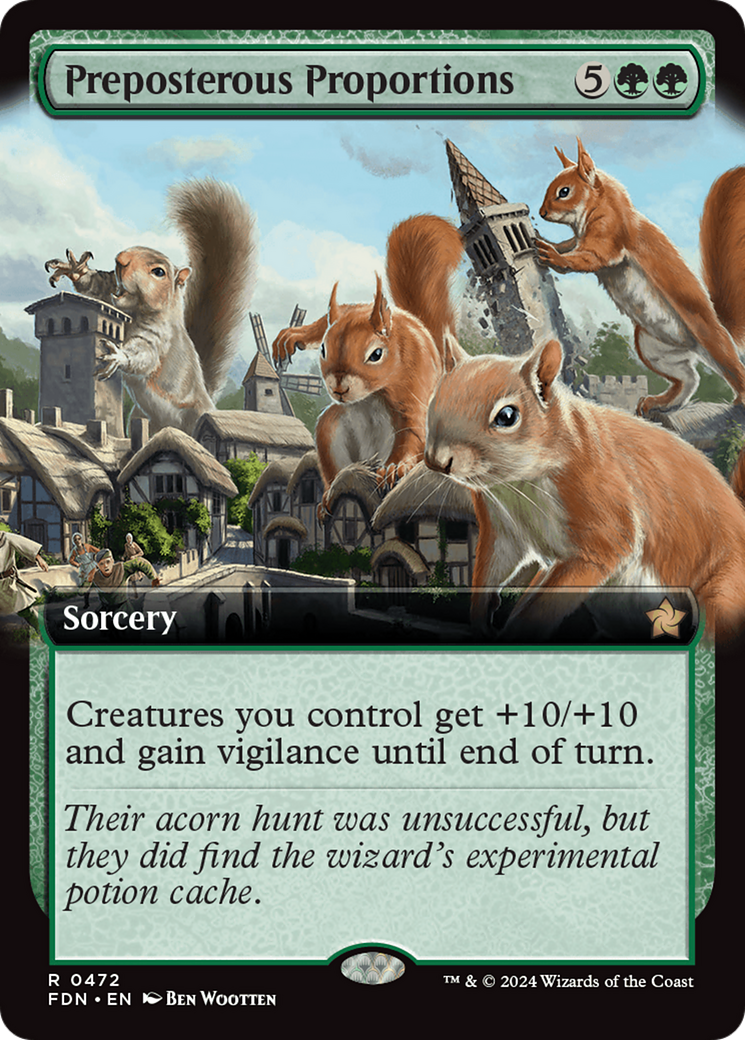 Preposterous Proportions (Extended Art) [Foundations] [Foil]