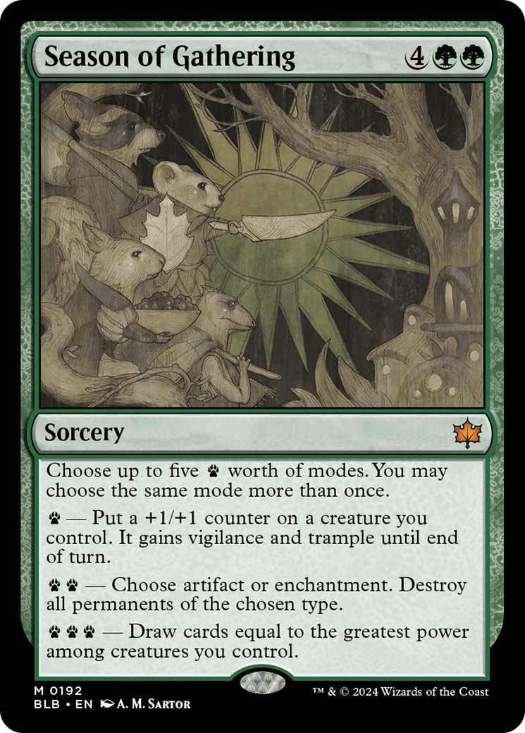 Season of Gathering [Bloomburrow] [Foil]