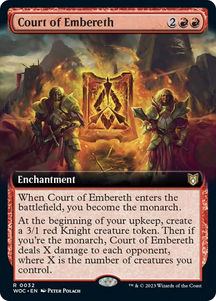 Court of Embereth (Extended Art) [Wilds of Eldraine Commander] [Foil]