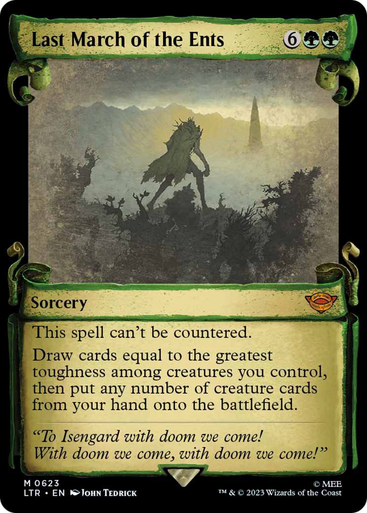 Last March of the Ents [The Lord of the Rings: Tales of Middle-Earth Showcase Scrolls] [Foil]
