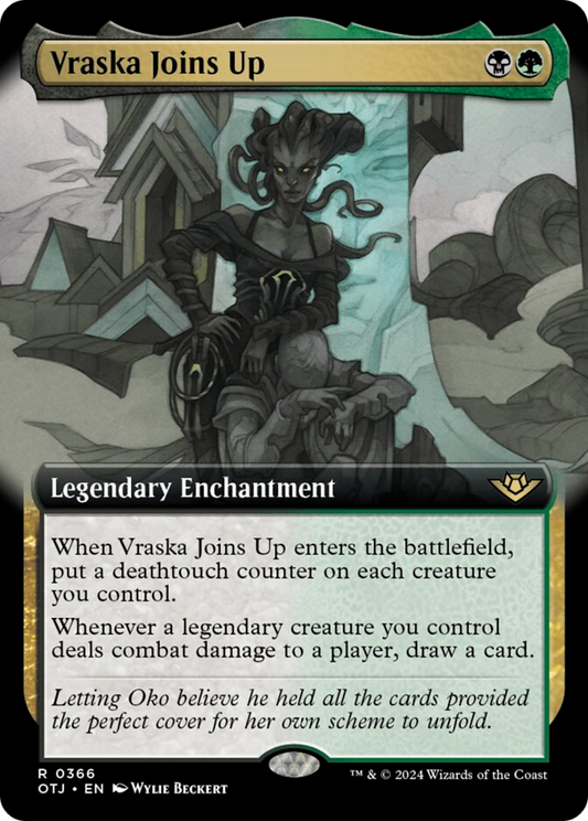 Vraska Joins Up (Extended Art) [Outlaws of Thunder Junction] [Foil]