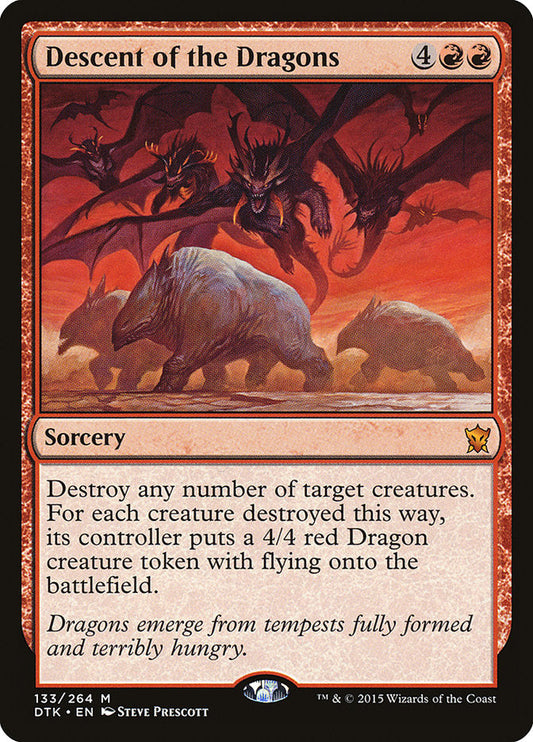 Descent of the Dragons [Dragons of Tarkir] [Foil]
