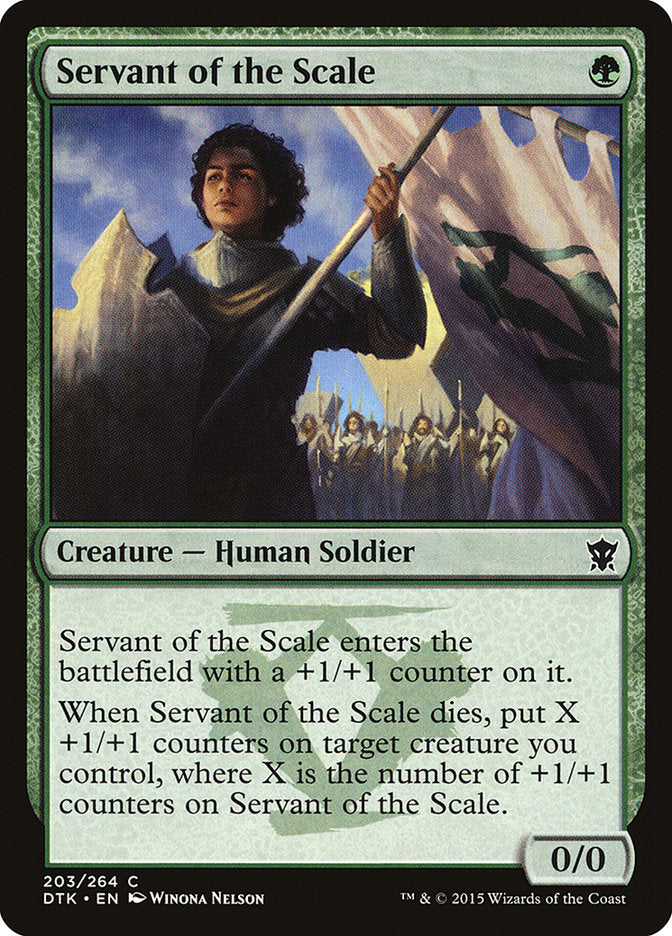 Servant of the Scale [Dragons of Tarkir] [Foil]