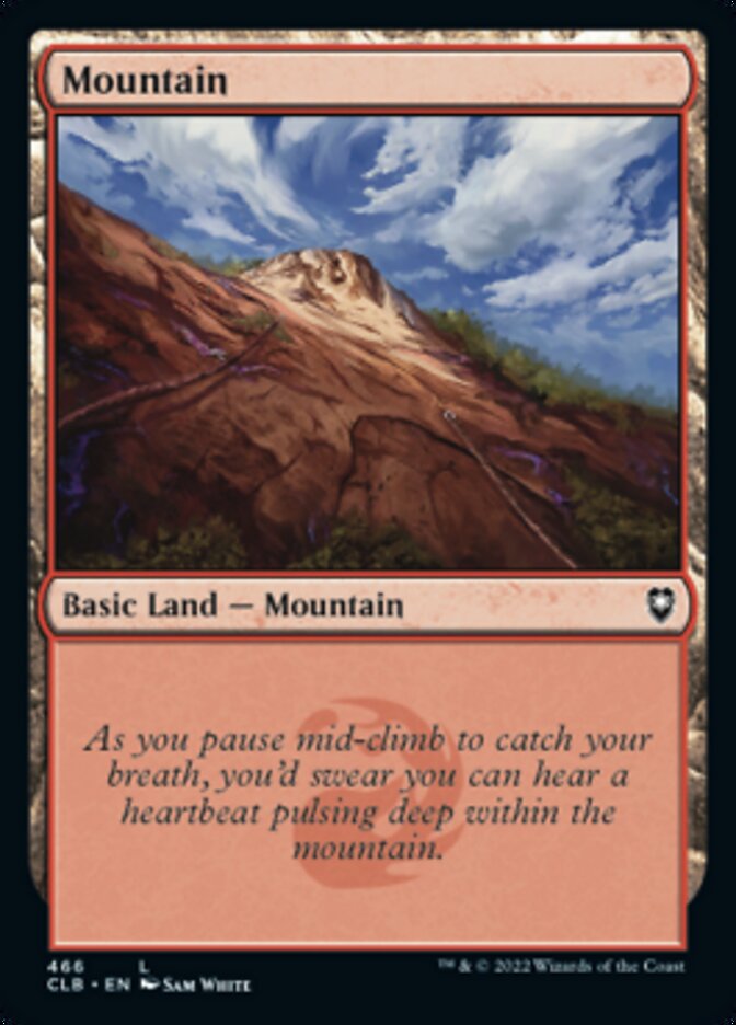 Mountain (466) [Commander Legends: Battle for Baldur's Gate] [Foil]