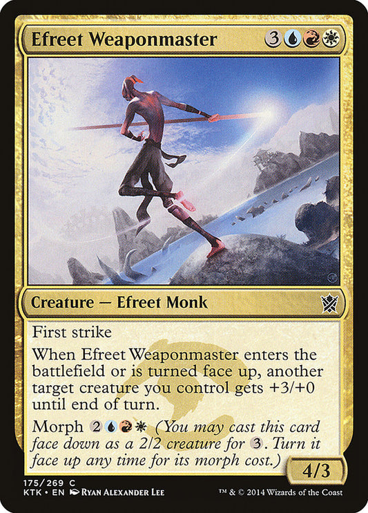 Efreet Weaponmaster [Khans of Tarkir] [Foil]
