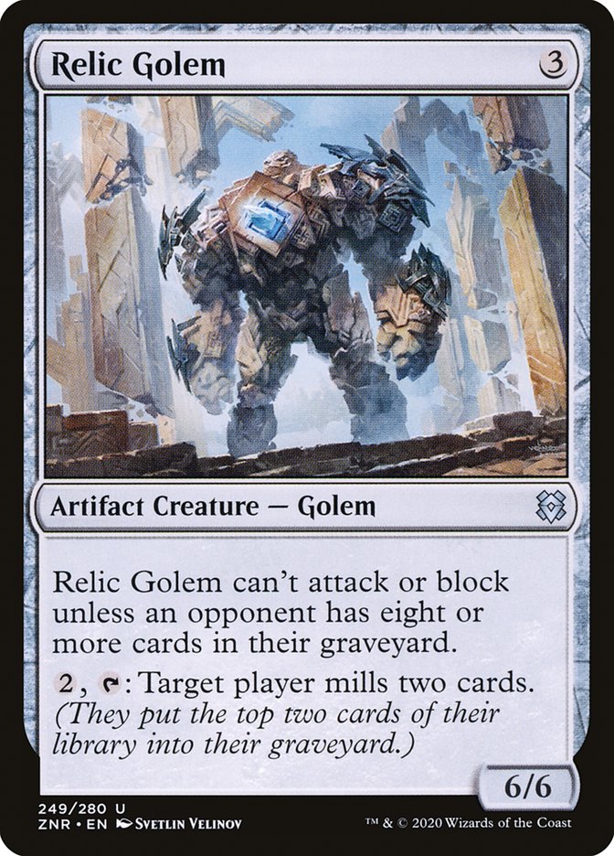 Relic Golem [Zendikar Rising] [Foil]