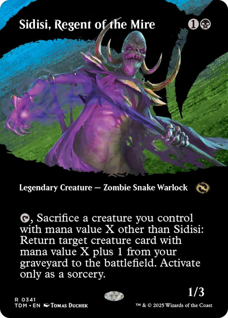 Sidisi, Regent of the Mire (Borderless) [Tarkir: Dragonstorm] [Foil]