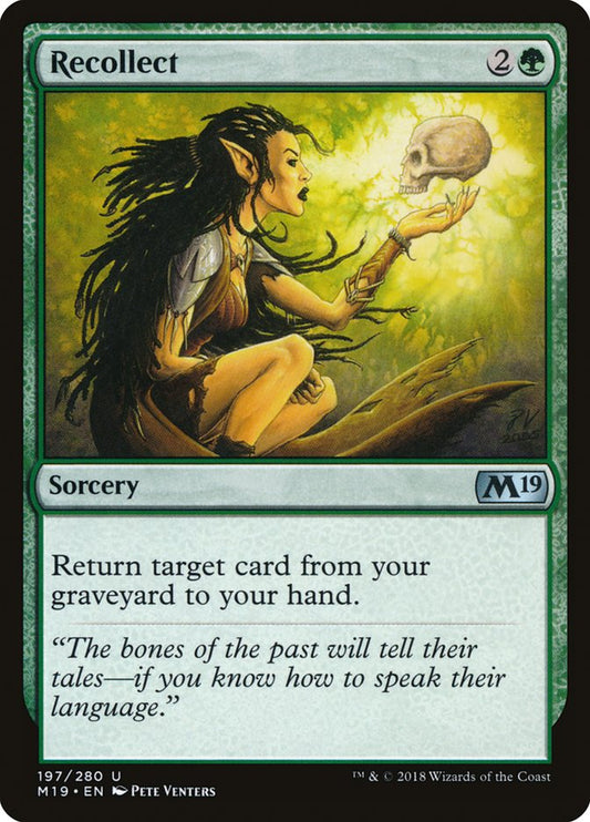 Recollect [Core Set 2019] [Foil]